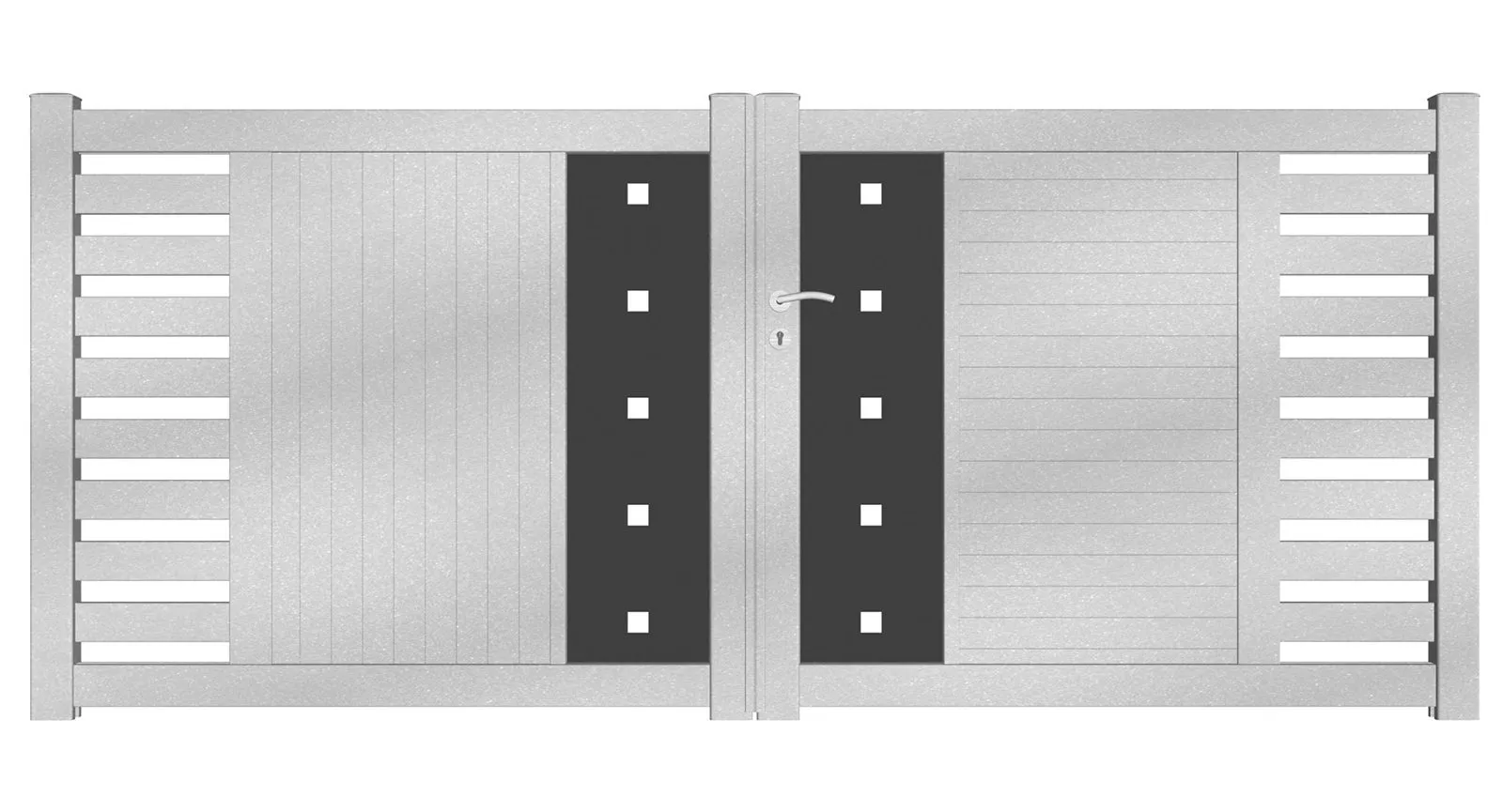 Portail alu gamme design Bplast 25