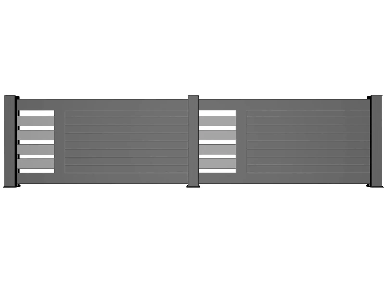 Portail alu gamme design Bplast 8