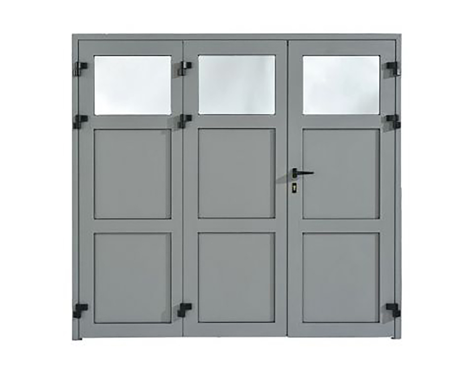 Porte de garage battante • B'Plast, menuiserie PVC et Alu