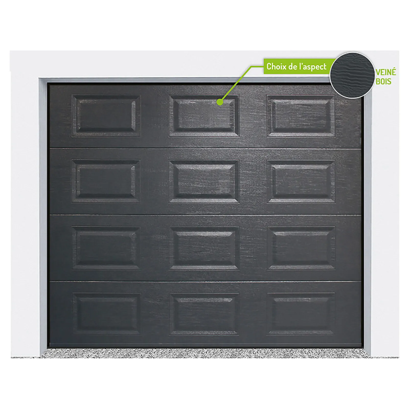 Porte de garage sectionnelle plafond  Bplast31