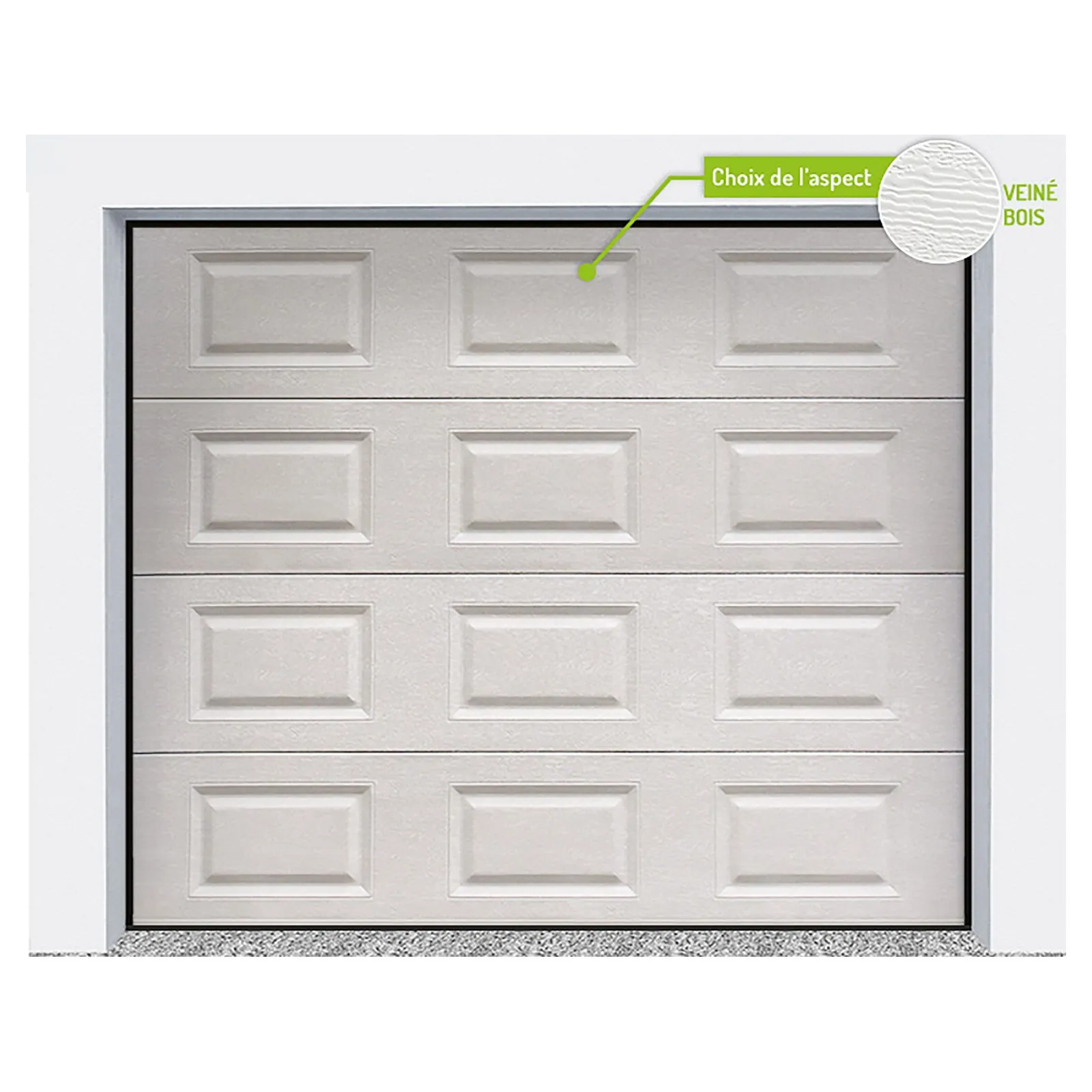 Porte de garage sectionnelle plafond  Bplast32