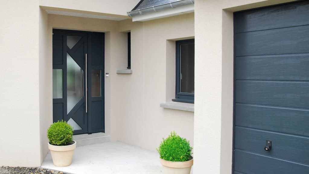 porte d'entrée aluminium bplast
