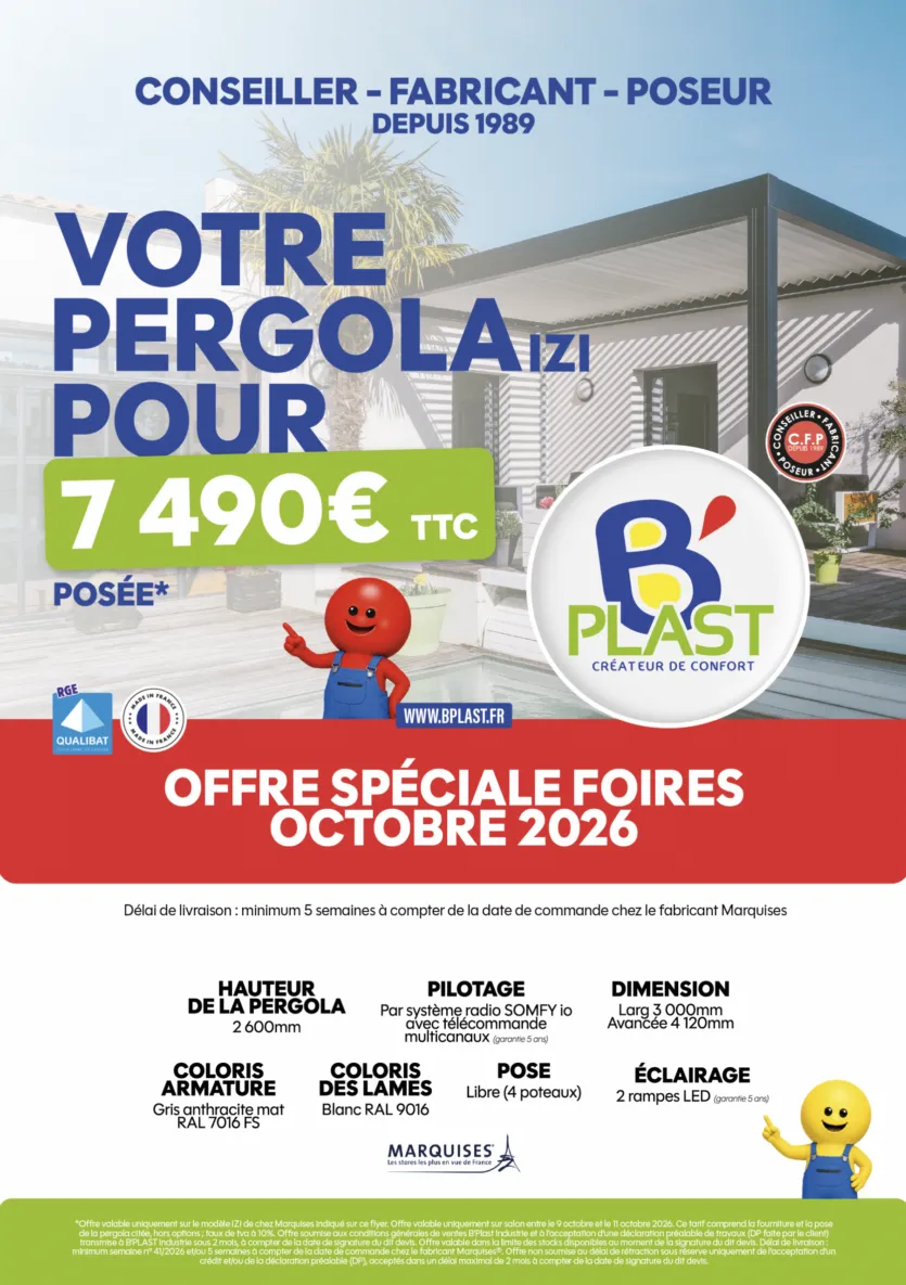 Offre pergolas izi bplast complete